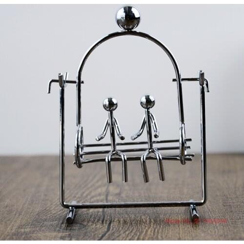 Lovers Swing Newton Pendulum Physical Mechanics Decompression Desk Decoration Newtons Cradle Study Decoration Gift For Child