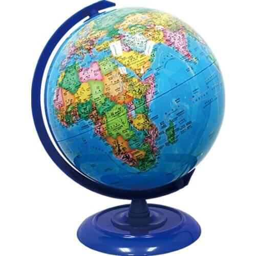 Dia 20cm Hd Ocean Blue In Both English And Chinese Version Terrestrial Globe Student Furnishing Articles Educational Plastic