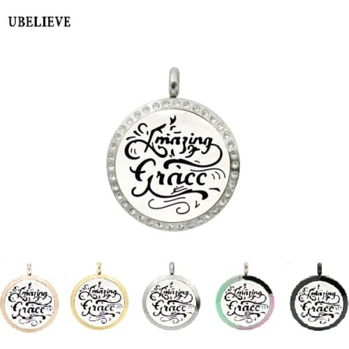 Essential Oil Surgical Perfume Diffuser Necklace Pendant Locket Hollow Locket Necklace Pendant Perfume Fragrance Diffuser Locket