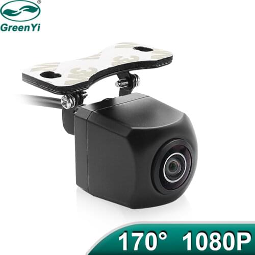 GreenYi 1080P 170° AHD Car Rear View Camera Vehicle Reverse Metal Body Fisheye Lens Night Vision Waterproof Universal Camera