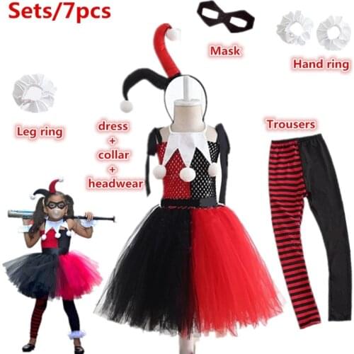 Halloween Suicide cosplay Costumes Harley Squad Quinn anime Cosplay costumes Carnival Christmas Party clothing dress for girls