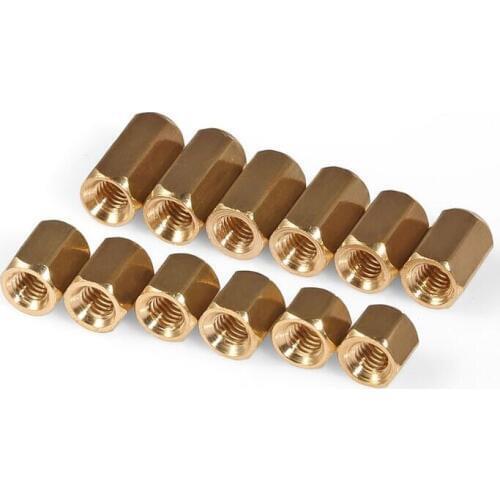 M4*18mm Brass Standoff Pillar Hexagonal Screw PCB Board Female - Female L=18mm