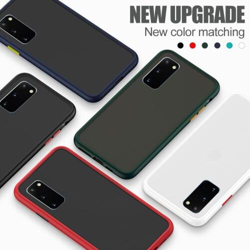Matte Case For Samsung Note20 Ultra A32 S10 Note10 Lite S20 S9 S8 J4 J6 Plus Hard PC Cover Galaxy A52 A72 A51 A71 J8 A7 A9 2018