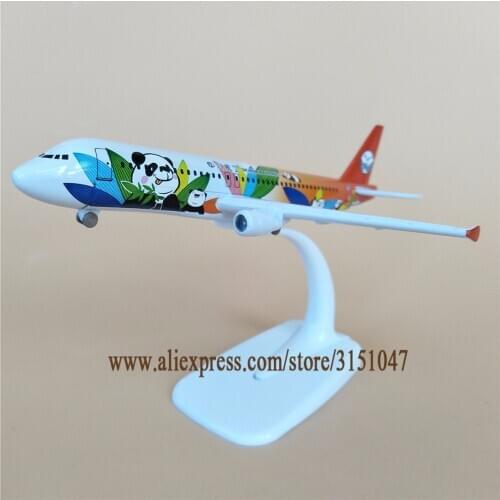 16cm Air China Sichuan Airlines A320 Airbus 320 Panda Plane Model Alloy Metal Diecast Model Airplane Aircraft Airways Kids Gift