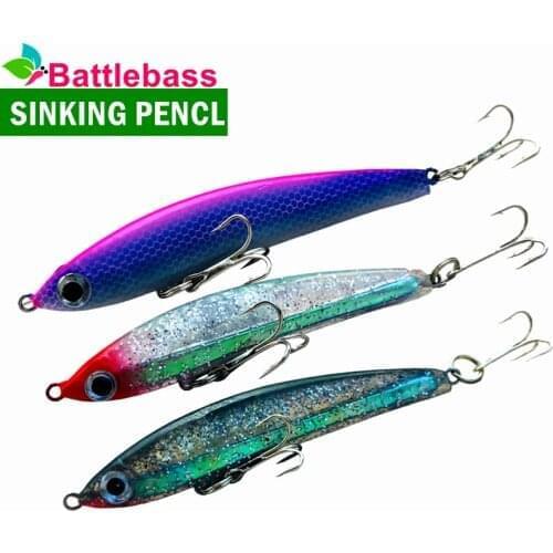 BATTLEBASS 1Pcs 8cm 14.8g Die soft jig bait Pencil Fishing Lure Sinking Sub Surface Dying Fish Hard Bait Artificial bait lures