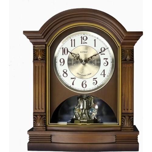 Solid Wood Timekeeping European Table Clock Mute Music Clocks Retro Living Room Bedroom Desk Watch Wooden Clock Home Decorative
