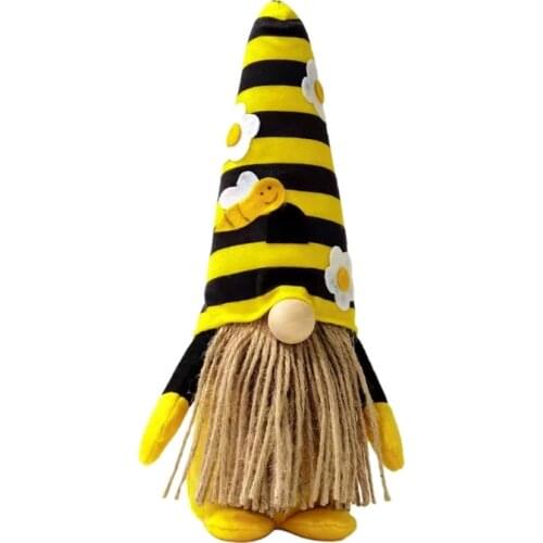 Bee Dwarf Decoration Faceless Doll Gnomes Plush Toy Home Farmhouse Kitchen Decor