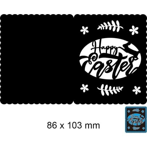 Cutting Dies Easter Greeting Card New Metal Stencils DIY Scrap Booking Paper Cards Making Decoration 86*103mm