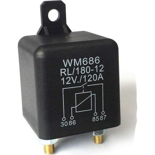 DC 12V Relay Battery Isolating Relay 12V / 120A Peak Load for Car Trucks Car (12V / 120A)