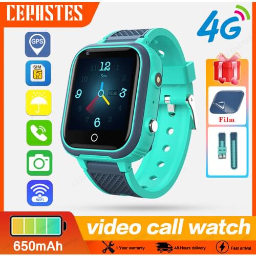 NEW2021 Smart Watch Kids GPS 4G LT21 Wifi Tracker Waterproof Smartwatch Video Call Phone Watch Call Back Monitor For Android ios
