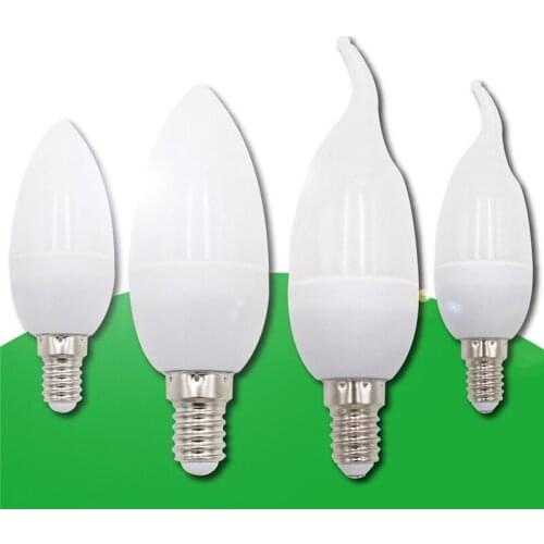 10pcs / lot Led Candle E14 AC220V 7W Save Energy spotlight Warm / cool white chandlier crystal Lamp Ampoule Bombillas Home Light