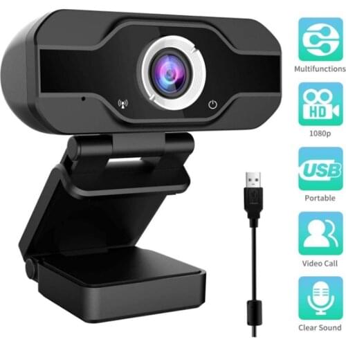 HD Webcam 1080P With Microphone Auto Focus Web Cameras Webcam With Microphone Drive-free Webcams For TV Desktop