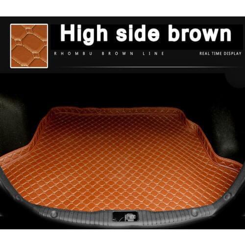 ZHAOYANHUA Custom fit Heightened side car Trunk mats for Fiat Freemont Bravo Viaggio Ottimo
