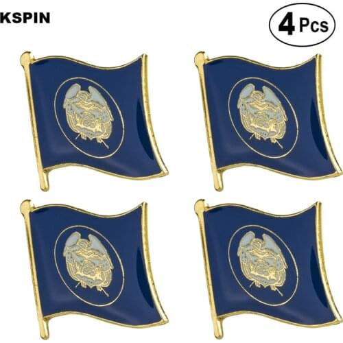 U.S.A Utah Flag Pin Lapel Pin Badge Brooch Icons 4pcs