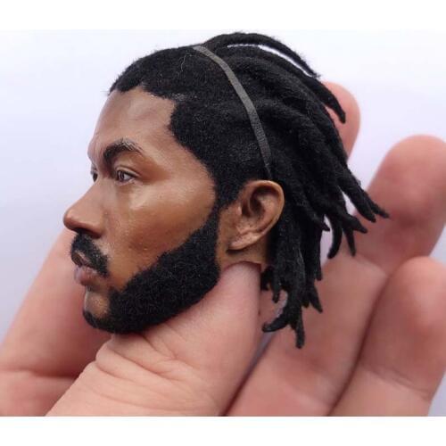 1/6 Scale Dreadlocks Ross Head Sculpt Basketball Star for 12inch Phicen HOT TOY Action figure toy