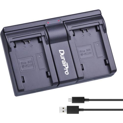 1pc Dual USB Battery Charger for Sony NP-FZ100 NP FZ100 BC-QZ1 Alpha 9 Alpha 9R Sony Alpha 9S Digital Camera