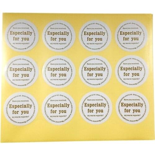 1200Pcs/lot Cute Round Especially for you Cake Packaging Sealing Label Sticker Adhesive Gift For Children
