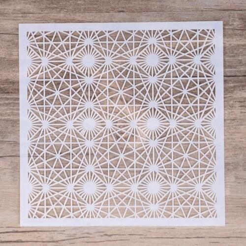 13 cm DIY Craft Layering Geometric Stencil For Walls Painting Scrapbooking Stamping Album Decorative Embossing Paper Cards
