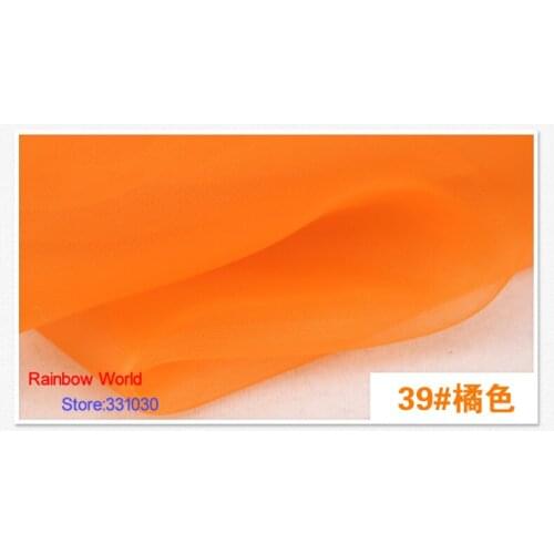 5 meter soft good density orange mesh cloth fabric for DIY wedding veil children dress skirt material