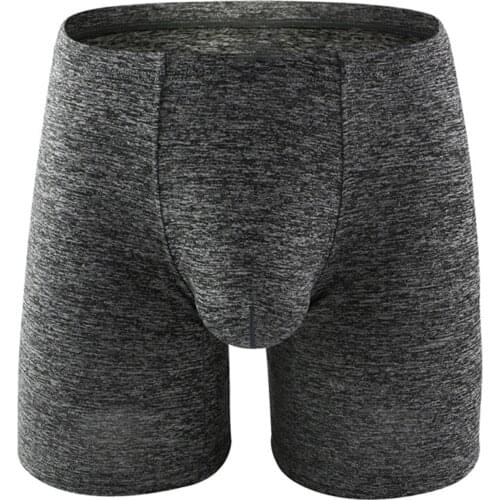Boxer Men Underwear solid Breathable Boxers Panties Shorts U Convex Elastic Solid Color Underpant Male Pure Comfortable Boxers