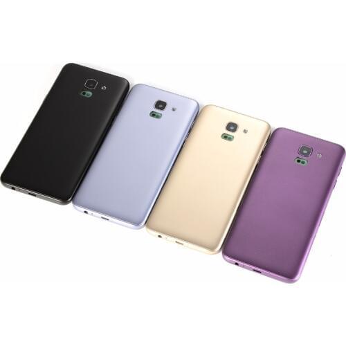For Samsung Galaxy J6 2018 J600 J600F Housing Middle Frame Battery Back Cover With Power Volume Buttons(J600 All versions)