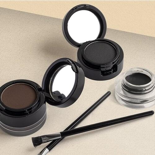 Double Use Eyebrow Cream Eyeliner Pen Natural Double Color Non-smudge Quick-drying Yeliner Eye Cosmetic TSLM1