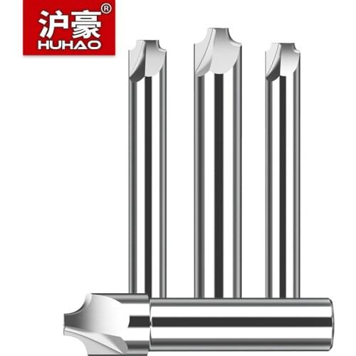 HUHAO 1PCS R1-R15mm Arc Inner R Angle End Mill 2/4 Flutes CNC Anti-R Chamfering Milling Cutter Router Bit For Steel Copper Alloy