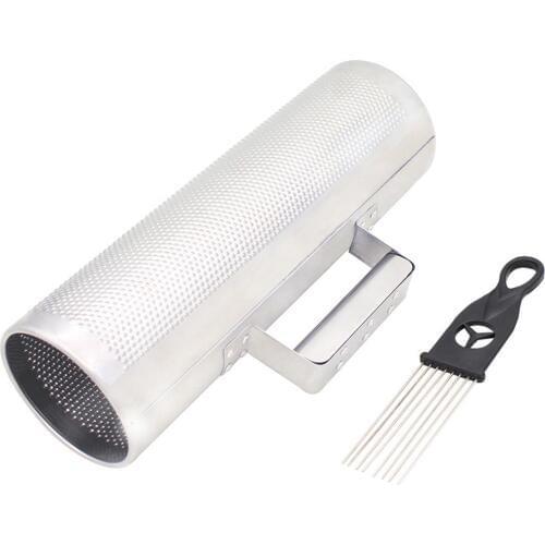 Stainless Steel Guiro Instrument with Scraper Latin Percussion Musical Tool