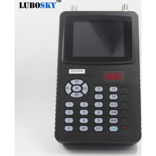 LUBOSKY SK3059e Sat DVB-S2 FTA MPEG-4 Signal Finder support AHD/TVI/CVI Analogy Video test cctv camera lcd backlight button