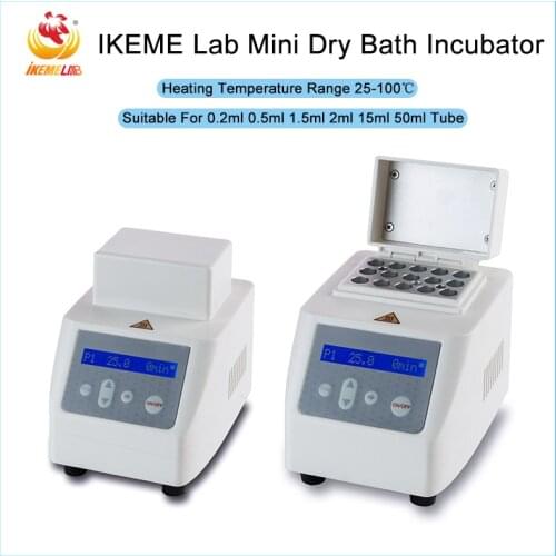 LCD Digital Mini Dry Bath Laboratory Thermostat 0.2ml 0.5ml 1.5ml 2ml 5ml 15ml 50ml ​Lab Equipment