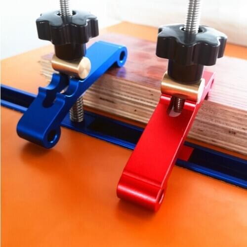 Metal Quick Acting Hold Down Clamps for Woodworking T-Track T-Slot Clamp Tools DIY Carpenter Pressboard Clamp Pressure Block