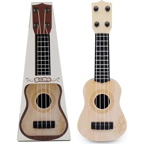 Mini Guitar 4 Strings Classical Ukulele Guitar Toy Musical Instruments for Kids Children Beginners Early Education Small Guitar