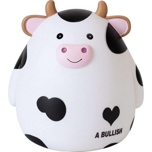 Cartoon Cute Cows Shaped Piggy Bank Money Box Large Savings Box Savings Box For Coins For Birthday Christmas Gifts