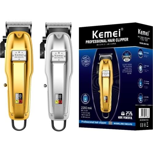 Mens professional barber hair clipper metal housing hair trimmer electric beard trimer adjustable hair cutting machine hair cut