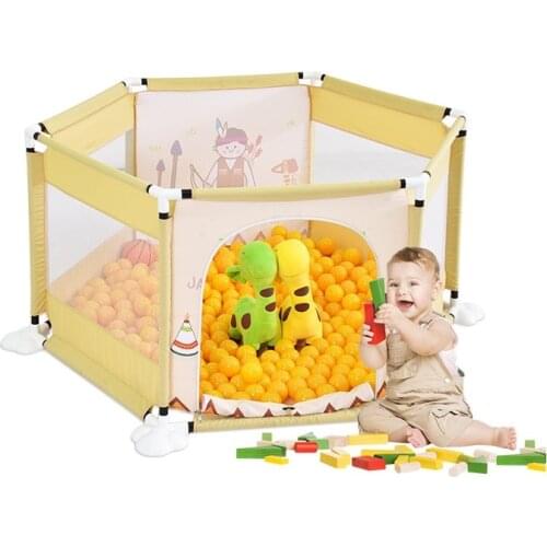 Playpen Fence for Children Dry Ball Pool Swimming Pool Playhouse Safety Barriers Foldable Ball Park Outdoor Toys for Baby Gift