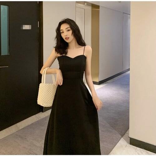 C2101 2020 Summer new women fashion sexy temperament cross high waist beautiful dress cheap wholesale