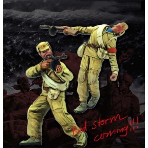 Unassambled 1/35 ancient assault squad Set (INCLUDE 2 ) Resin figure miniature model kits Unpainted