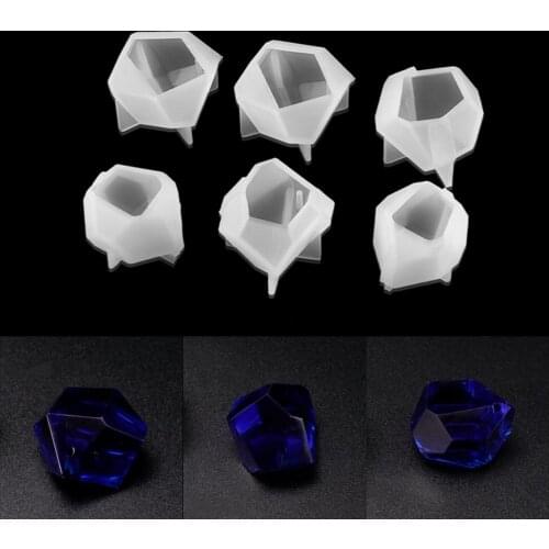 Irregular Gem Silicone Molds Faceted Stone Pendant Casting Silicone Mould DIY Crafts Jewelry Making Crystal Epoxy Resin Mold