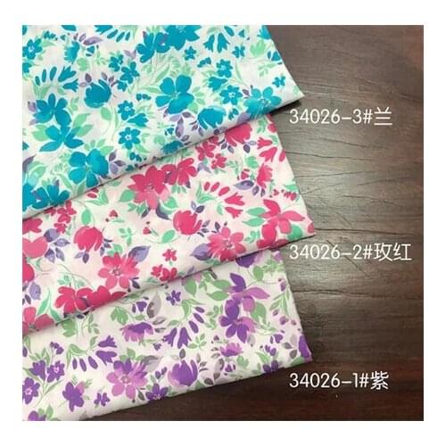 Rayon fabric dark floral printed fabric dress fabricLFCK080063