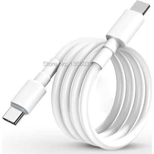 USB C to USB C fast Charging PD Type C Cable for iPad Pro 1m/2m Quick Charge Cable For samsung S20 for macbook 100pcs