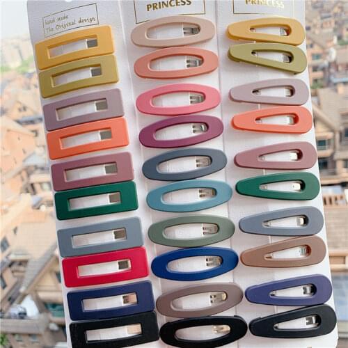 10PCS/Set Fashion Simple Hairpin Bangs Clip Barette Hair Accessories Women Girls