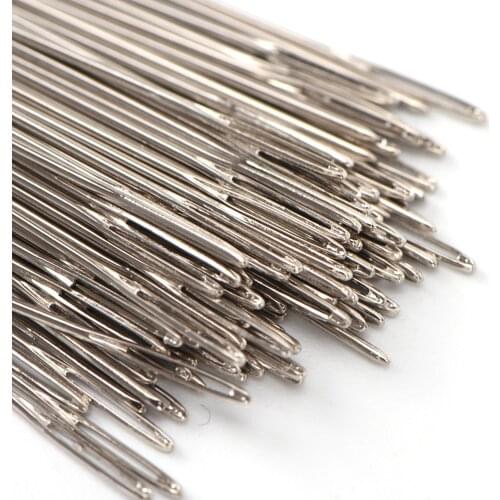 100Pcs/lot Size 24 Golden Tail Fabric Embroidery Cross Stitch Needles For Stitch Canvas Sewing Kit Wholesale Accessories