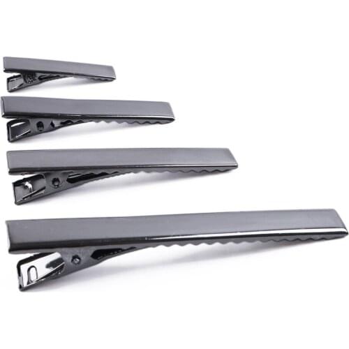 100 Pcs Multi Sized Metal Alligator Hair Clips Pins Flat Top with Teeth for Hairdressing Salon Hair Grip Crafts Hairpins