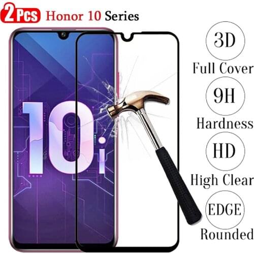 2pcs Honor 10i Screen Protector Tempered Glass For Huawei Honor 10i HRY-LX1T HRY-LX1 Honor 10 Lite 6.21" Protective Glass Film