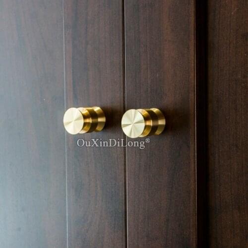 Brand New 2PCS Pure Brass European Furniture Handles Drawer Pulls Cupboard Wardrobe Kitchen Shoe TV Cabinet Pulls Handles&Knobs