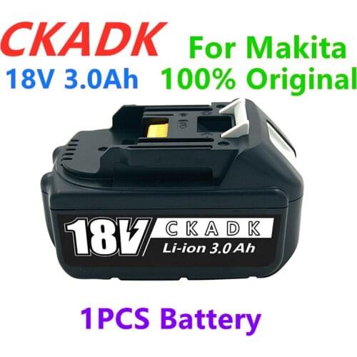 2021New BL1860 Rechargeable Battery 18 V 3000mAh Lithium ion for Makita 18v Battery BL1840 BL1850 BL1830 BL1860B LXT 400+charger