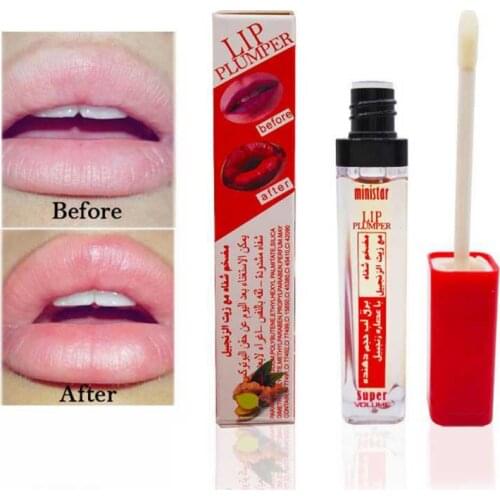 MINISTAR 3D Shiny Sexy Super Volume Plump Lip Gloss Lasting Moisturizing Lip Tint Reduce Lip Lines Repaire Lip Care Makeup TSLM1