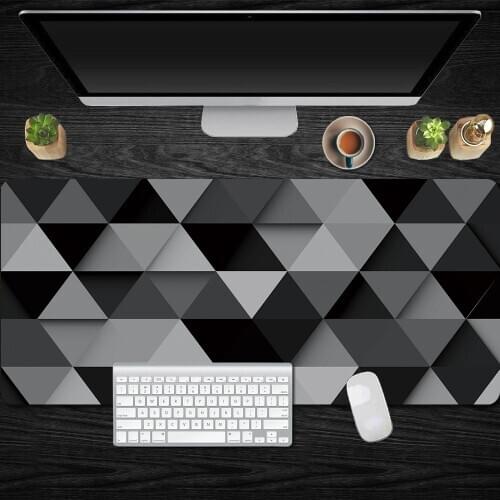Geometric Pattern Large Mouse Office Pad Computer Desk Mat Table Keyboard Mice Pad 900x400x2mm DIY XL Laptop Gamer Mousepad Mat