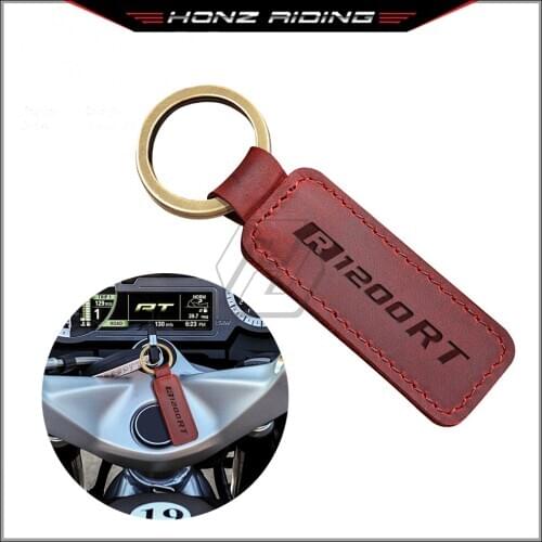 For BMW Motorrad R1200RT R1200 RT Motorcycle Cowhide Keychain Key Ring