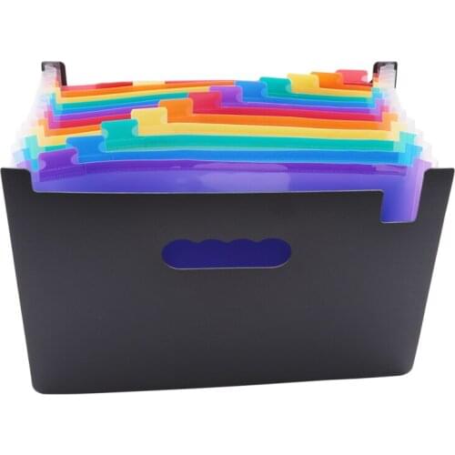 Color Foldable Office File Accordion Storage Folder Portable Folder Desk Storage Accordion File Product